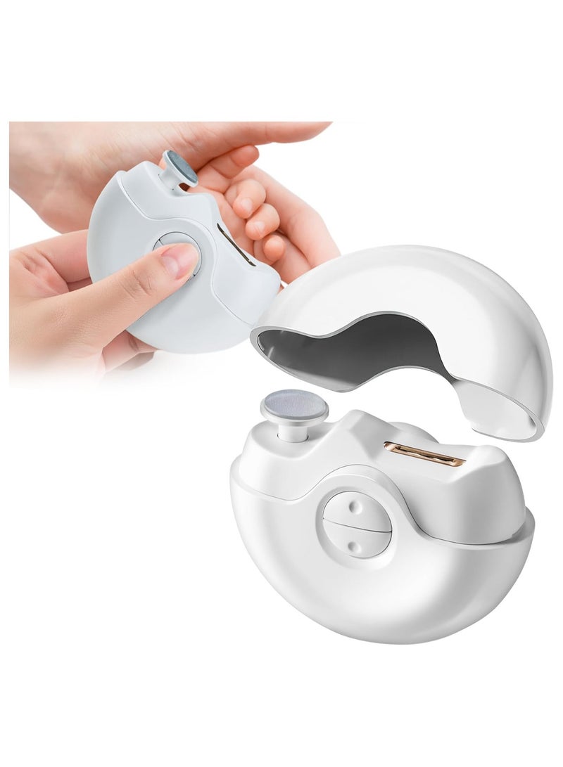 Electric Nail Clipper USB Rechargeable Electric Nail 2-in-1 Trimmer with Nail File for Fingernail Care 2 Speed Manicure Levels Automatic Nail Clipper for Adults Seniors Kids - Image 1